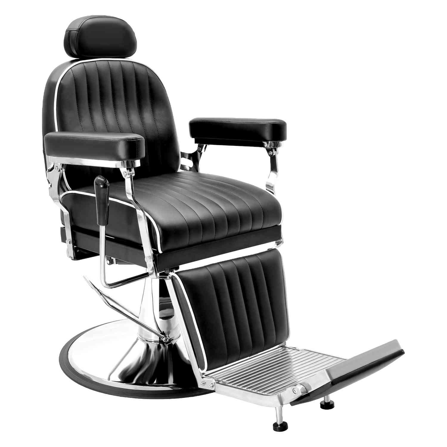 Foto 2 pulgar | Sillón de Barberia Estética Respaldo Ajustable Neumática