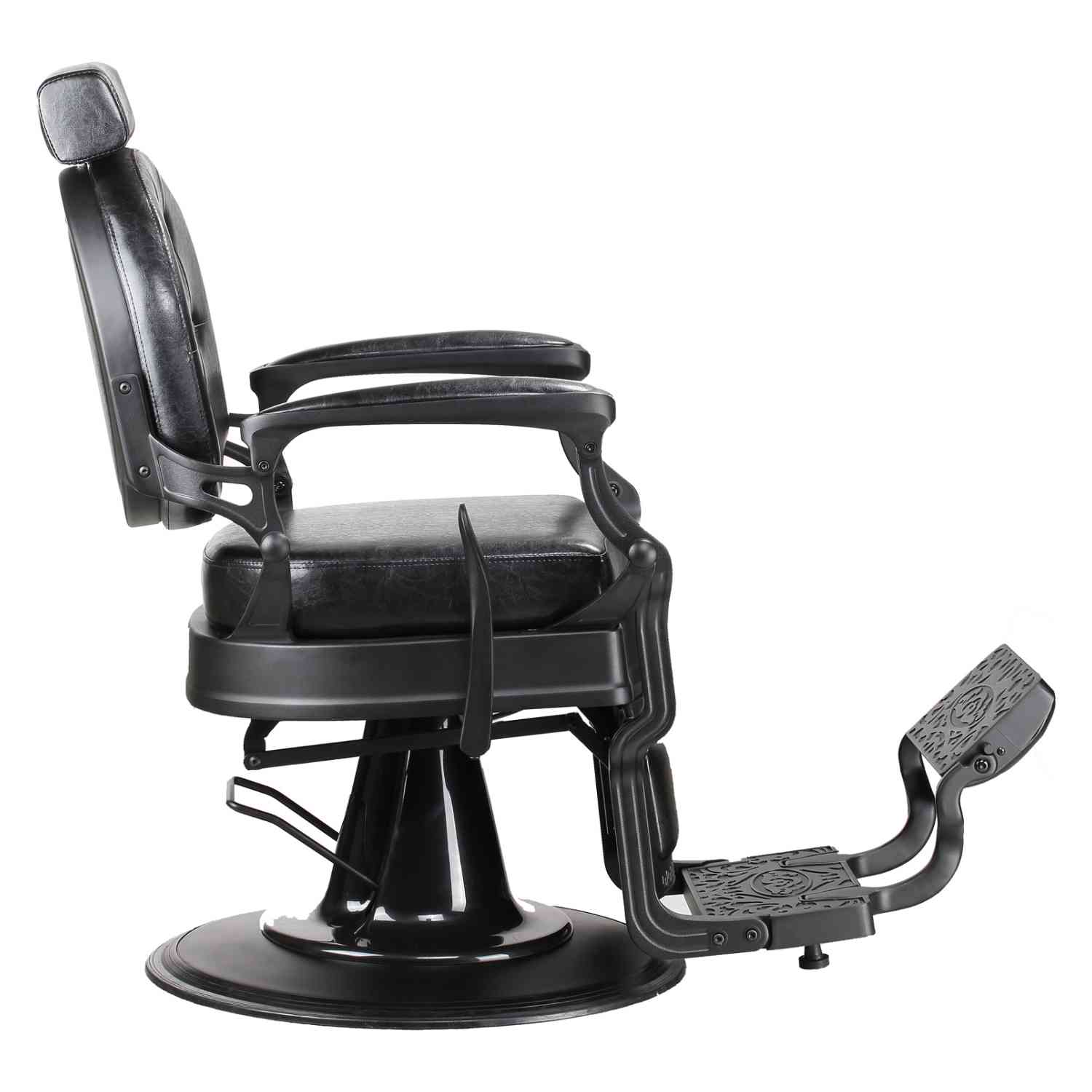 Foto 3 pulgar | Sillón para Barbería Nanofort Gótico Premium Barberia Lujo Robusto Peluquería Class Negro