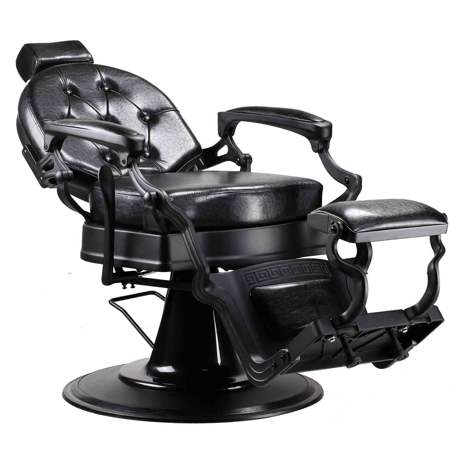 Foto 4 pulgar | Sillón para Barbería Nanofort Gótico Premium Barberia Lujo Robusto Peluquería Class Negro