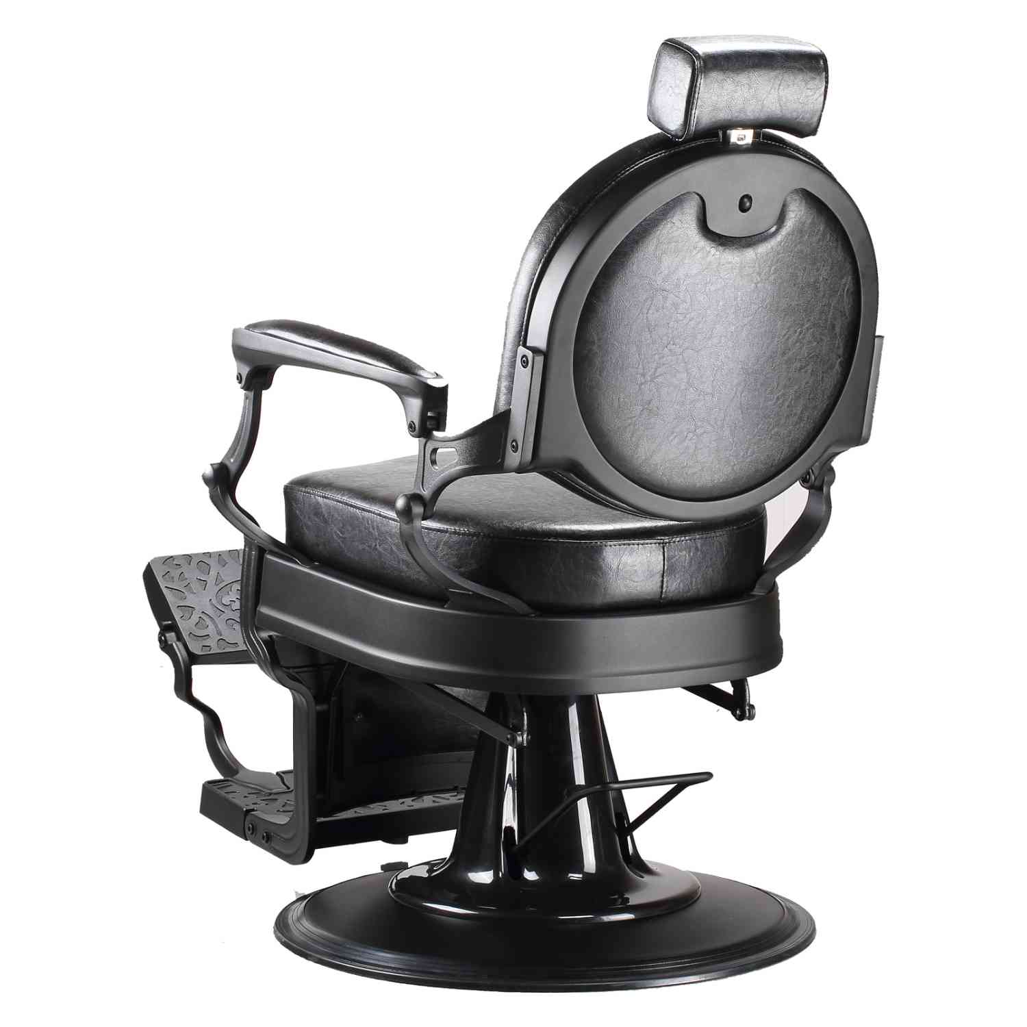 Foto 5 pulgar | Sillón para Barbería Nanofort Gótico Premium Barberia Lujo Robusto Peluquería Class Negro