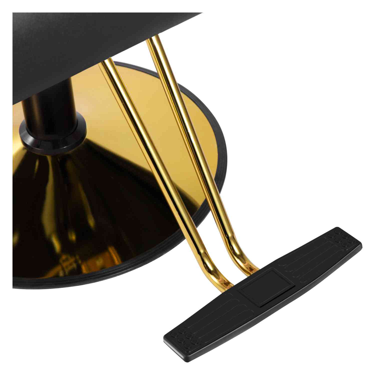 Foto 4 pulgar | Sillón de Barbería Nanofort Premium Salón Spa Estética Neumática Ajustable Gold Negra