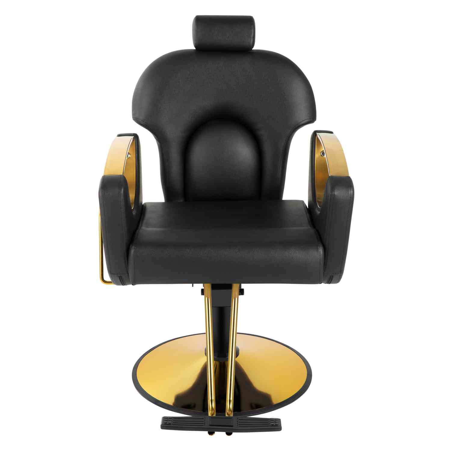 Foto 5 pulgar | Sillón de Barbería Nanofort Premium Salón Spa Estética Neumática Ajustable Gold Negra