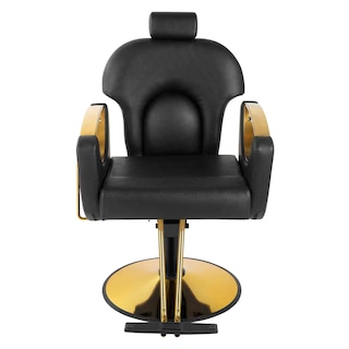Foto 4 | Sillón de Barbería Nanofort Premium Salón Spa Estética Neumática Ajustable Gold Negra