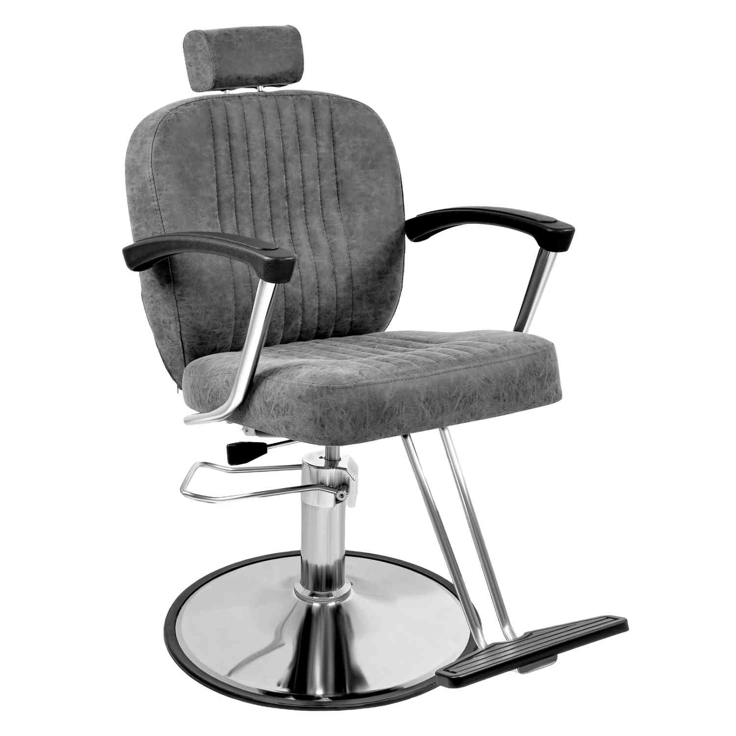 Foto 2 pulgar | Silla de Barbero Nanofort Gris