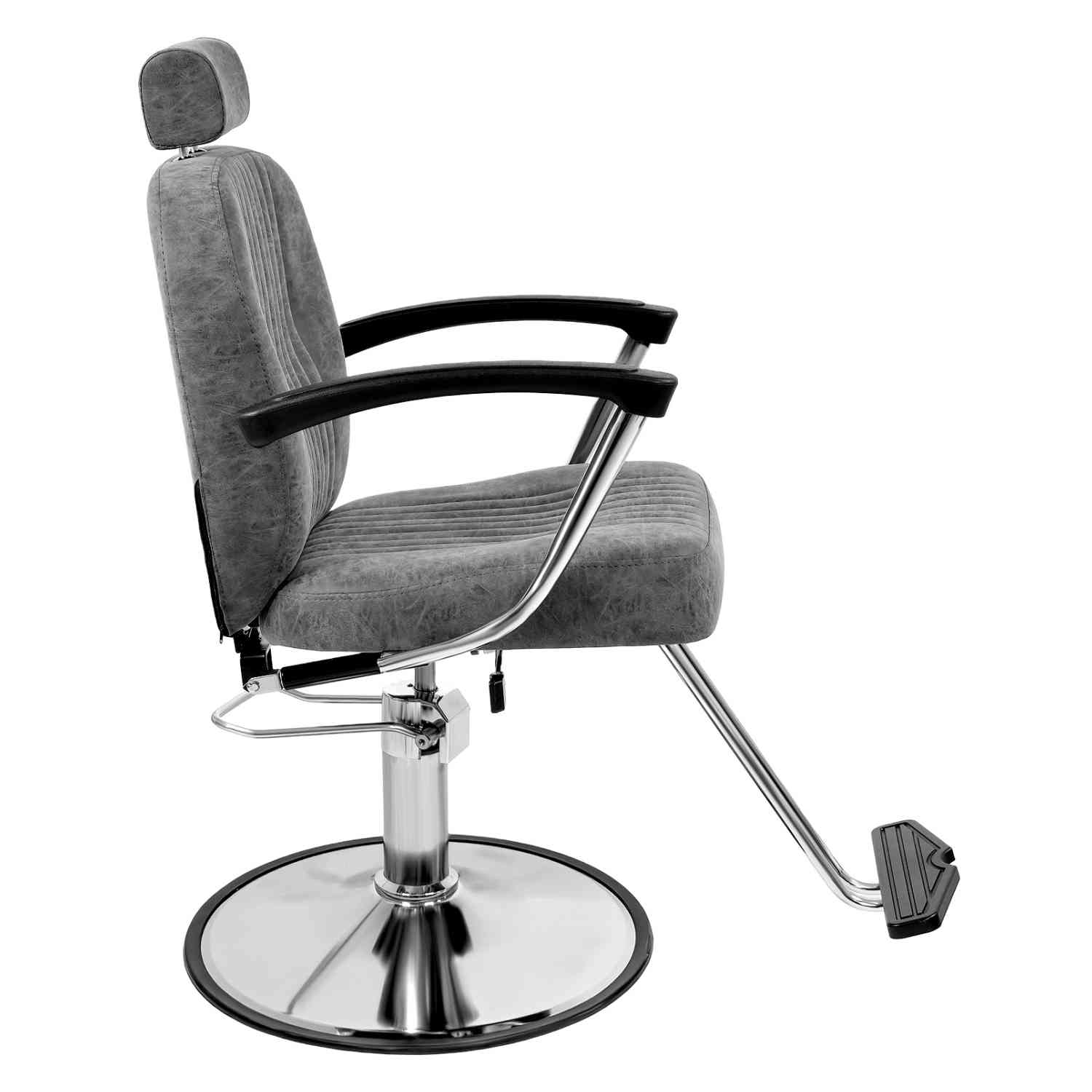 Foto 5 pulgar | Silla de Barbero Nanofort Gris