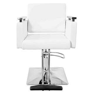 Foto 2 | Sillón para Barberia Nanofort Cuadrada 360° Blanca