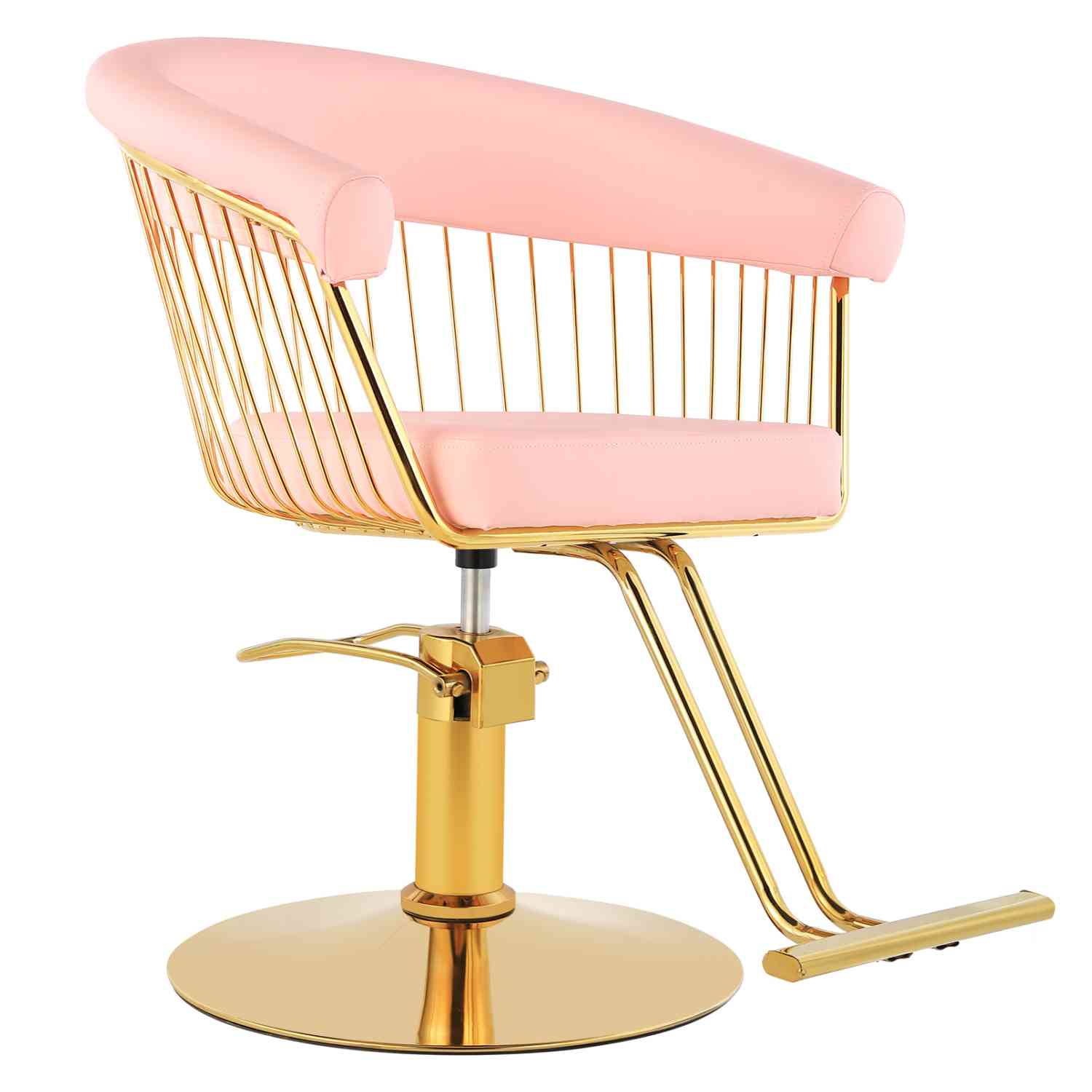 Foto 7 pulgar | Silla de Barbero Nanofort Rosa