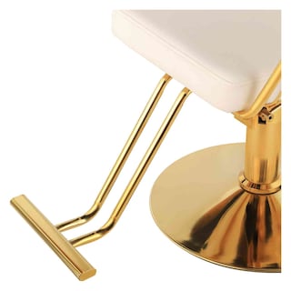Foto 7 | Silla Gold Circular para Estética Altura Ajustable Giro 360° Blanca