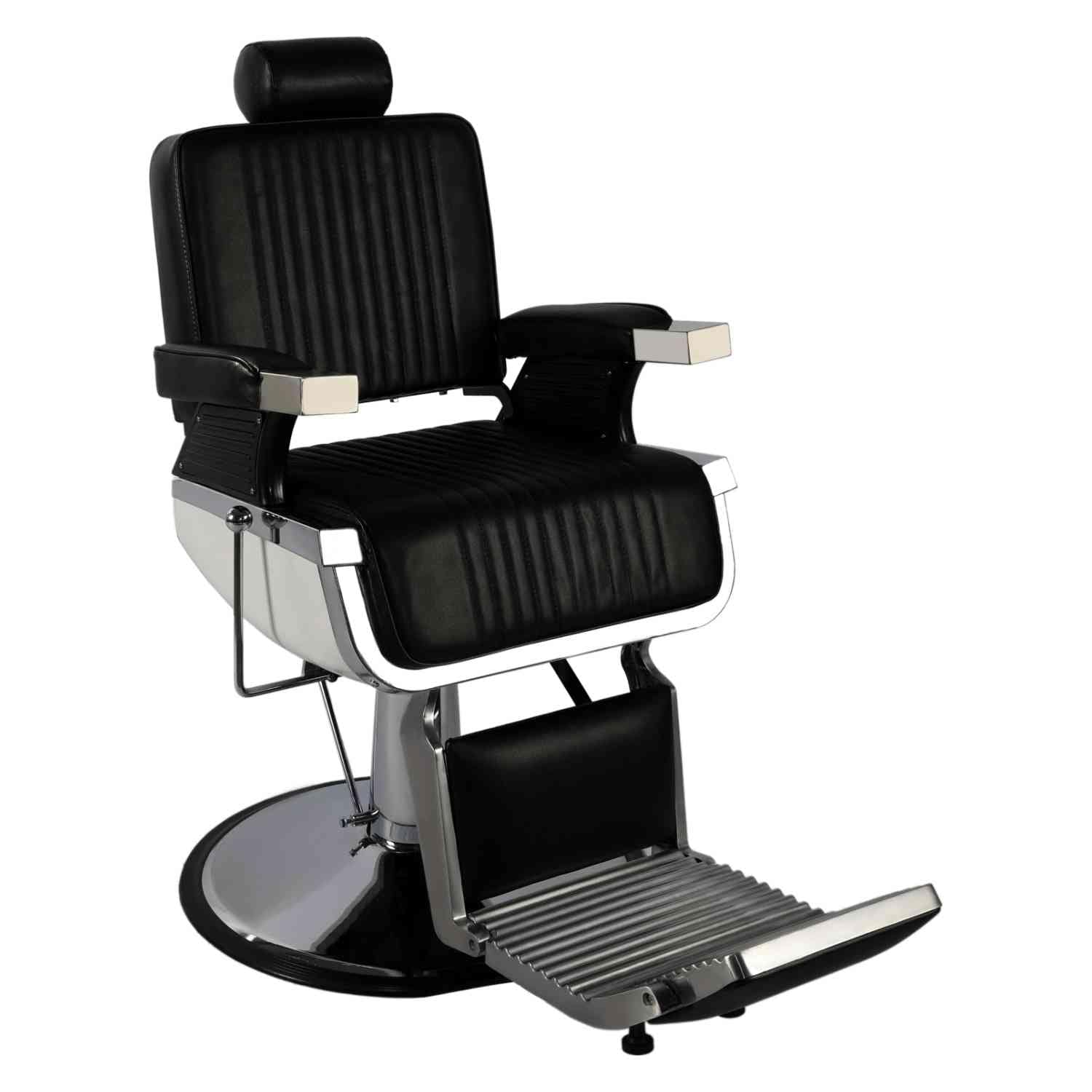 Sillón Barberia Silla Reclinable Premium Giro 360° Neumática Negro $8,499
