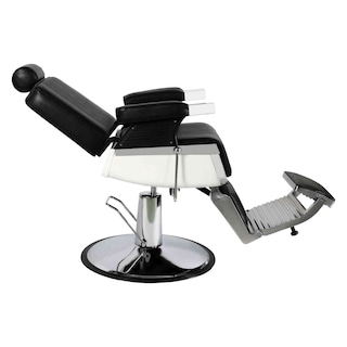 Foto 2 | Sillón Barberia Silla Reclinable Premium Giro 360° Neumática Negro