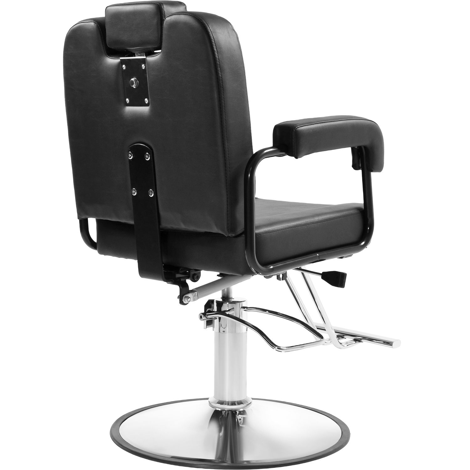 Foto 5 pulgar | Silla para Barbería Nanofort Negra Giro 360° Neumática Ajustable