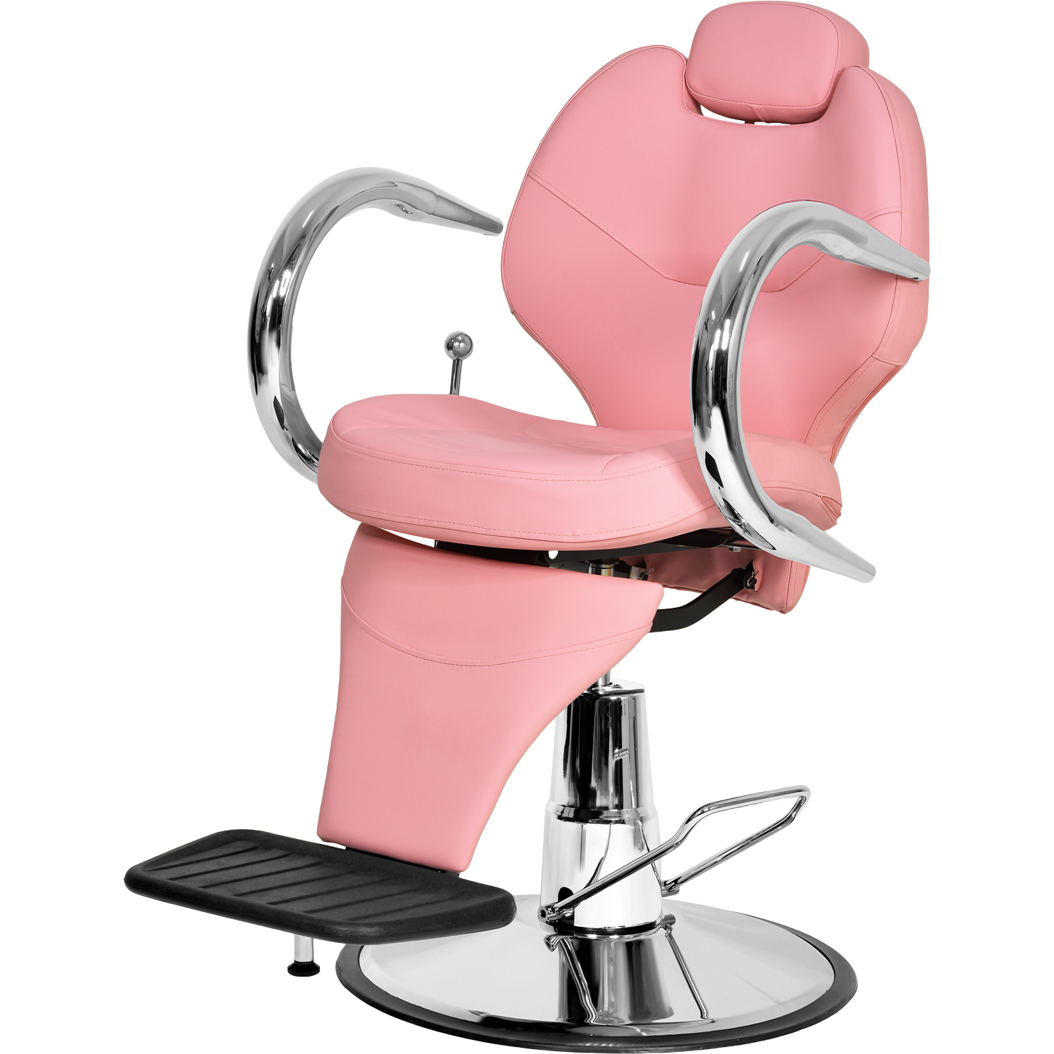 Foto 2 pulgar | Silla de Barberia Hidráulico Nanofort Rosa