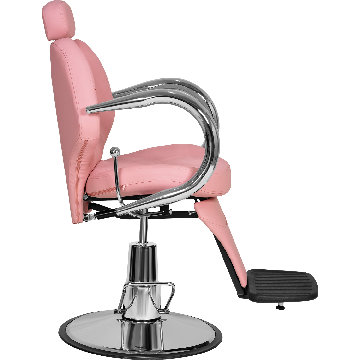 Foto 3 | Silla de Barberia Hidráulico Nanofort Rosa