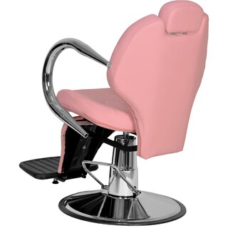 Foto 5 | Silla de Barberia Hidráulico Nanofort Rosa