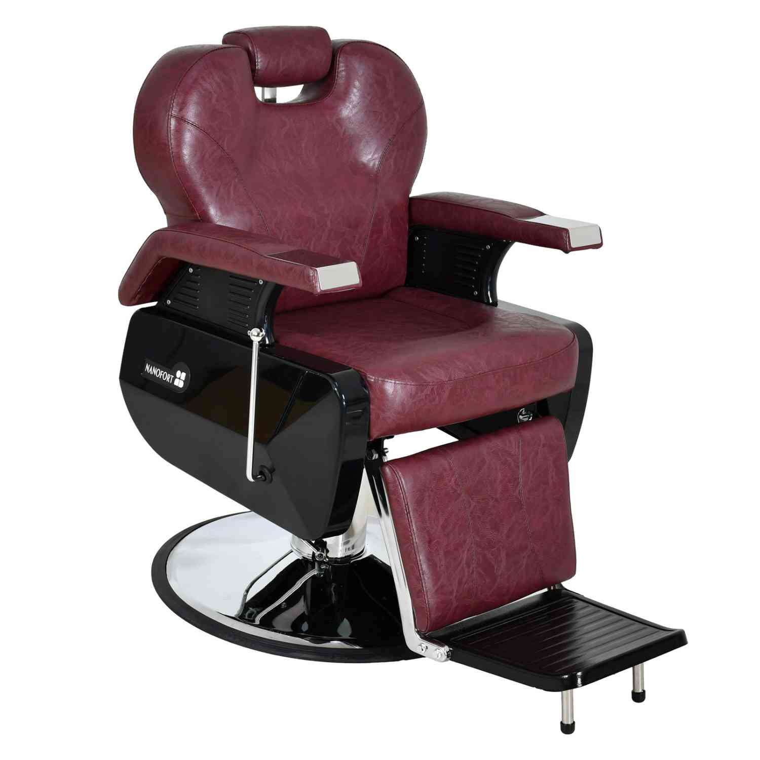 Foto 2 pulgar | Sillon de Barbería Peluqueria Silla  Estetica Rudo Vino