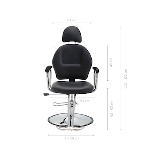 Foto 3 | Silla de Barbero Top Living Negra