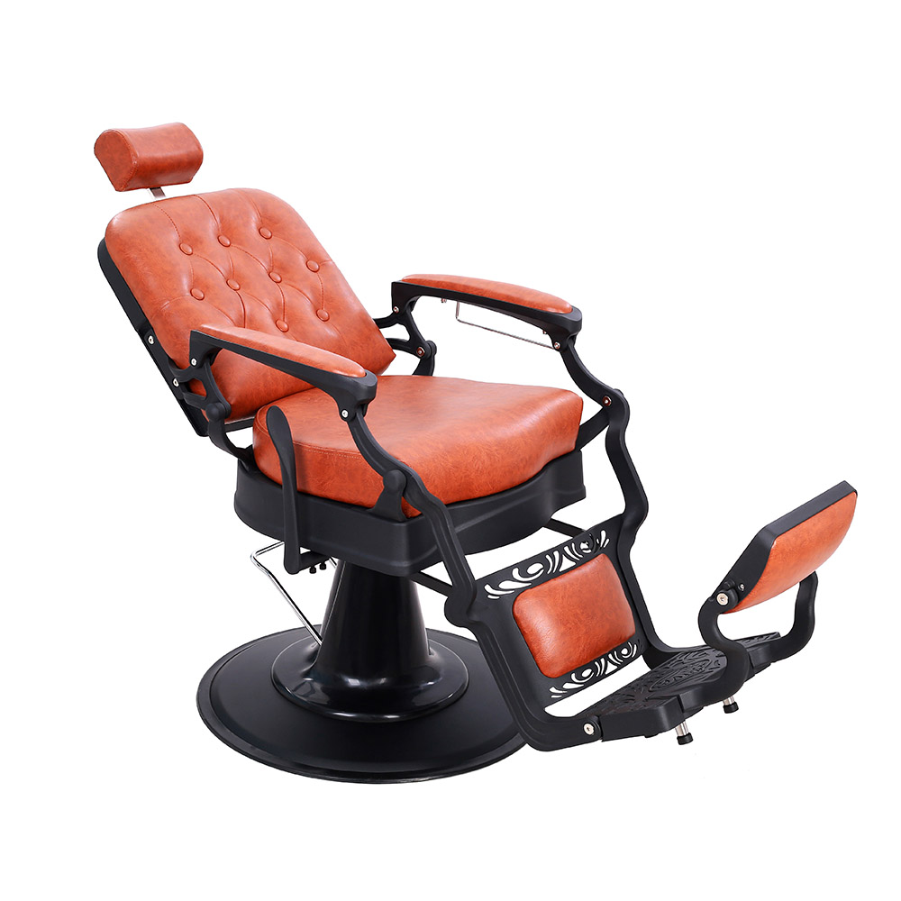 Foto 4 pulgar | Sillón de Barbería Vanlig Hidráulico Reclinable Marrón