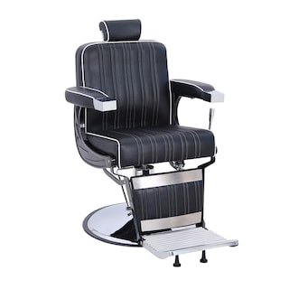 Foto 1 | Sillón de Barberí Vanlig Hidráulico Reclinable Negro
