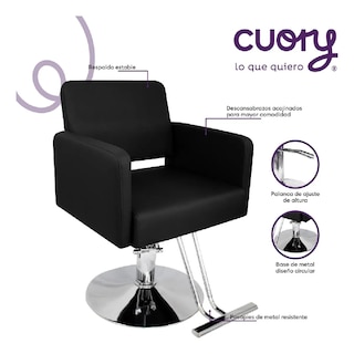Foto 4 | Silla Barbería Estética Hidráulico Altura Ajustable