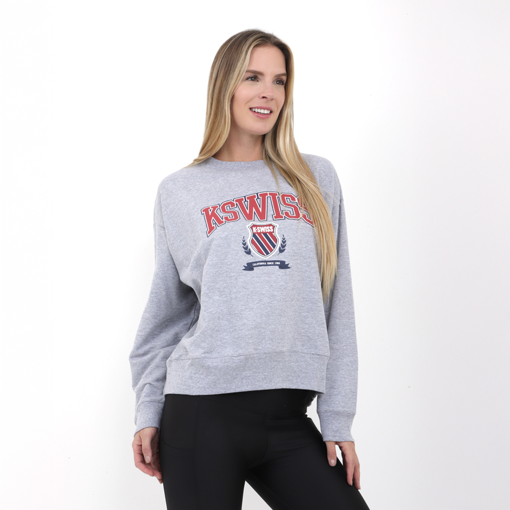Sudadera K-Swiss Casual KS Uni Gris para Hombre