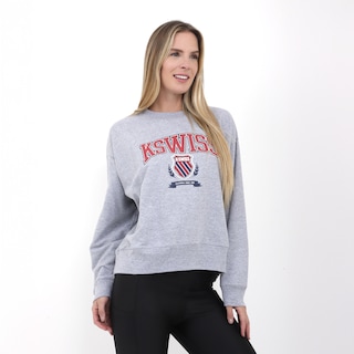 Foto 1 | Sudadera K-Swiss Casual KS Uni Gris para Hombre