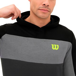 Foto 4 | Sudadera Wilson French Terry Jaspeada Multicolor Con Capucha Hombre