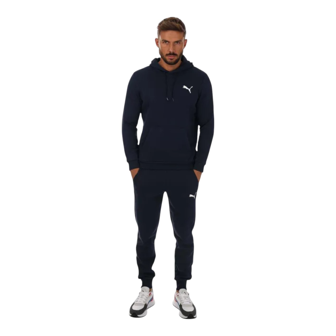Foto 4 pulgar | Sudadera Puma Ess Small Logo Hoodie Fl Para Hombre Color Azul Modelo 58669076