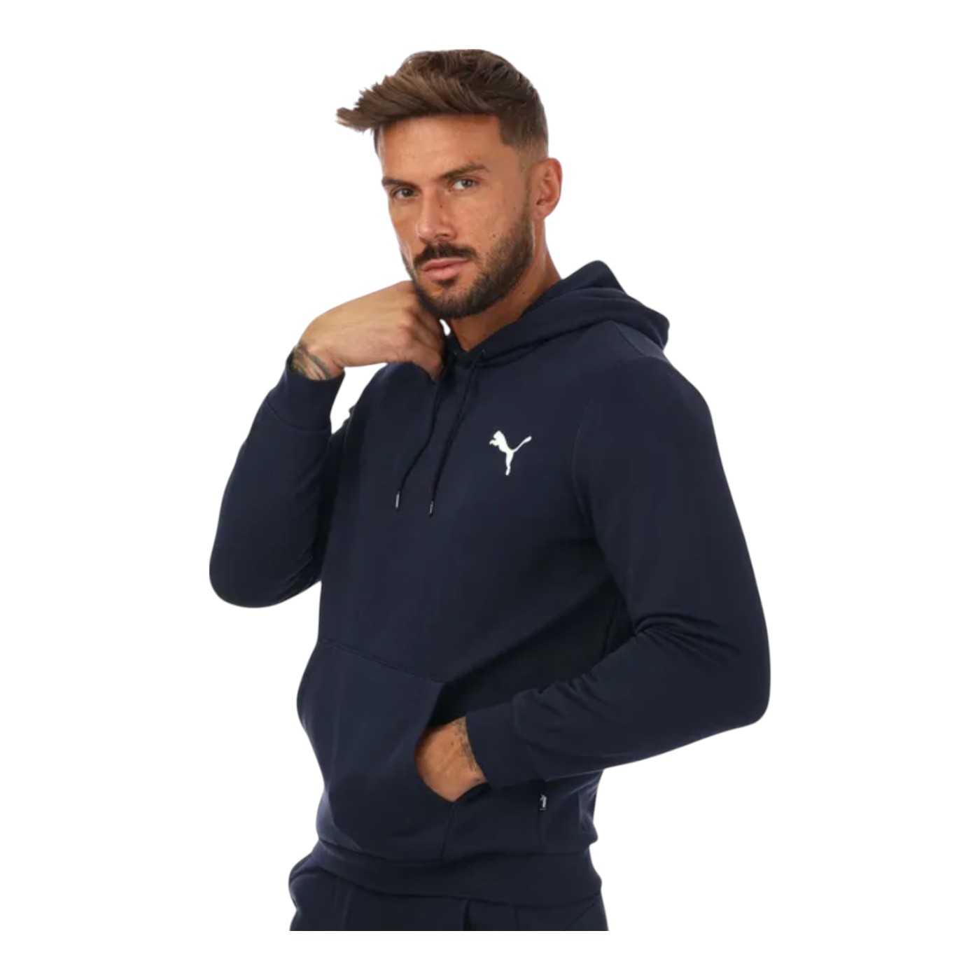 Foto 5 pulgar | Sudadera Puma Ess Small Logo Hoodie Fl Para Hombre Color Azul Modelo 58669076