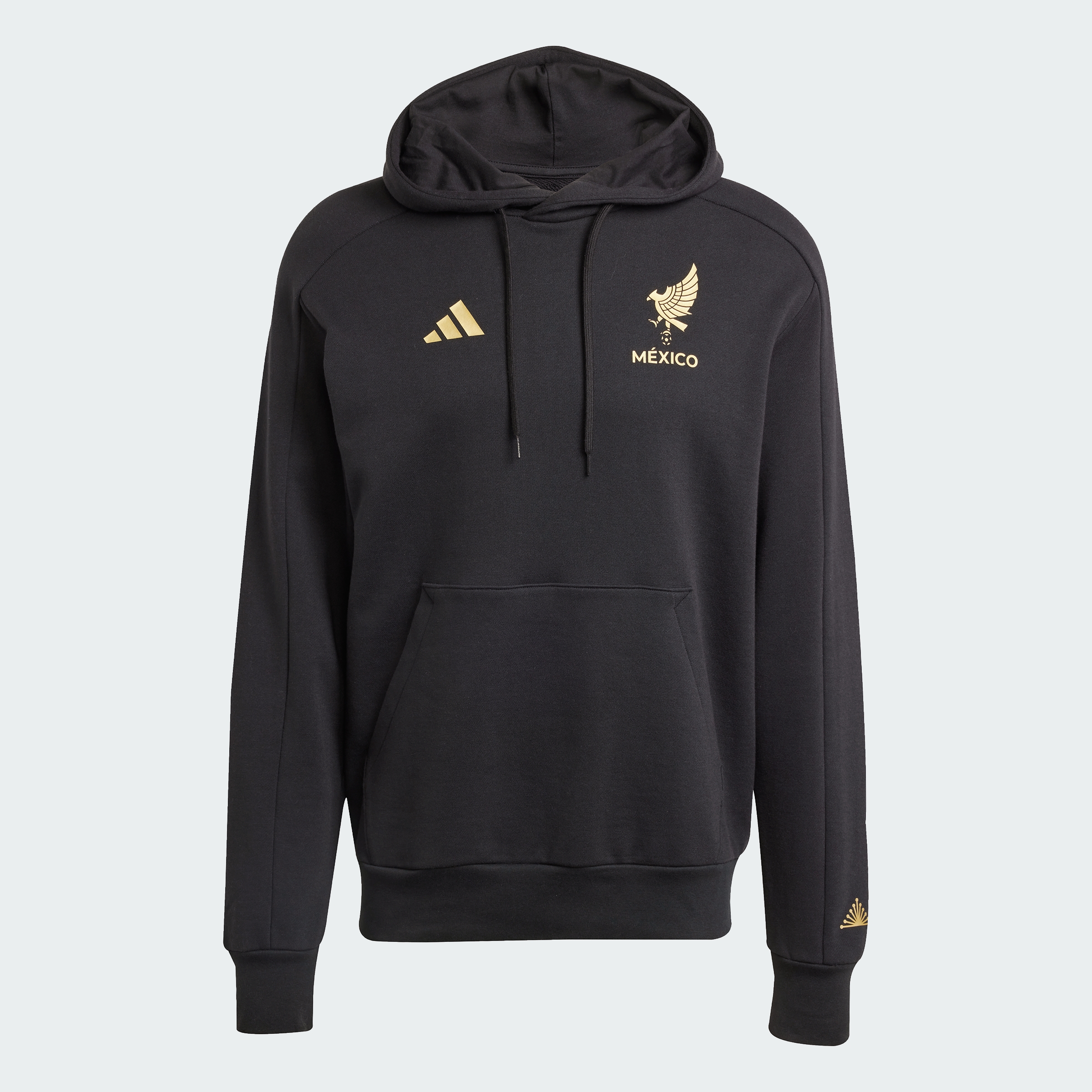 Foto 4 pulgar | Sudadera Con Gorro Selección Nacional De México 24/25 Adidas Negro Hombre
