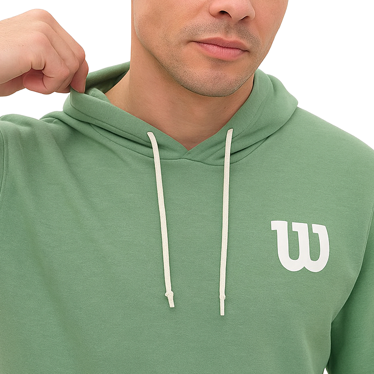 Foto 4 pulgar | Sudadera Wilson French Terry Doble Bolsillo Canguro Hombre