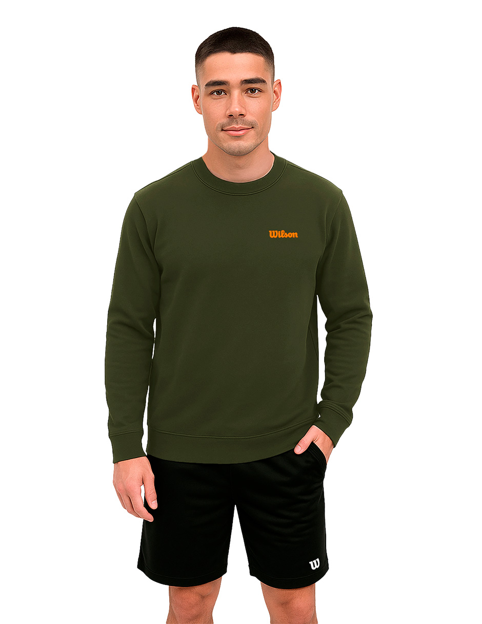 Foto 1 | Sudadera Wilson French Terry Raglán Hombre