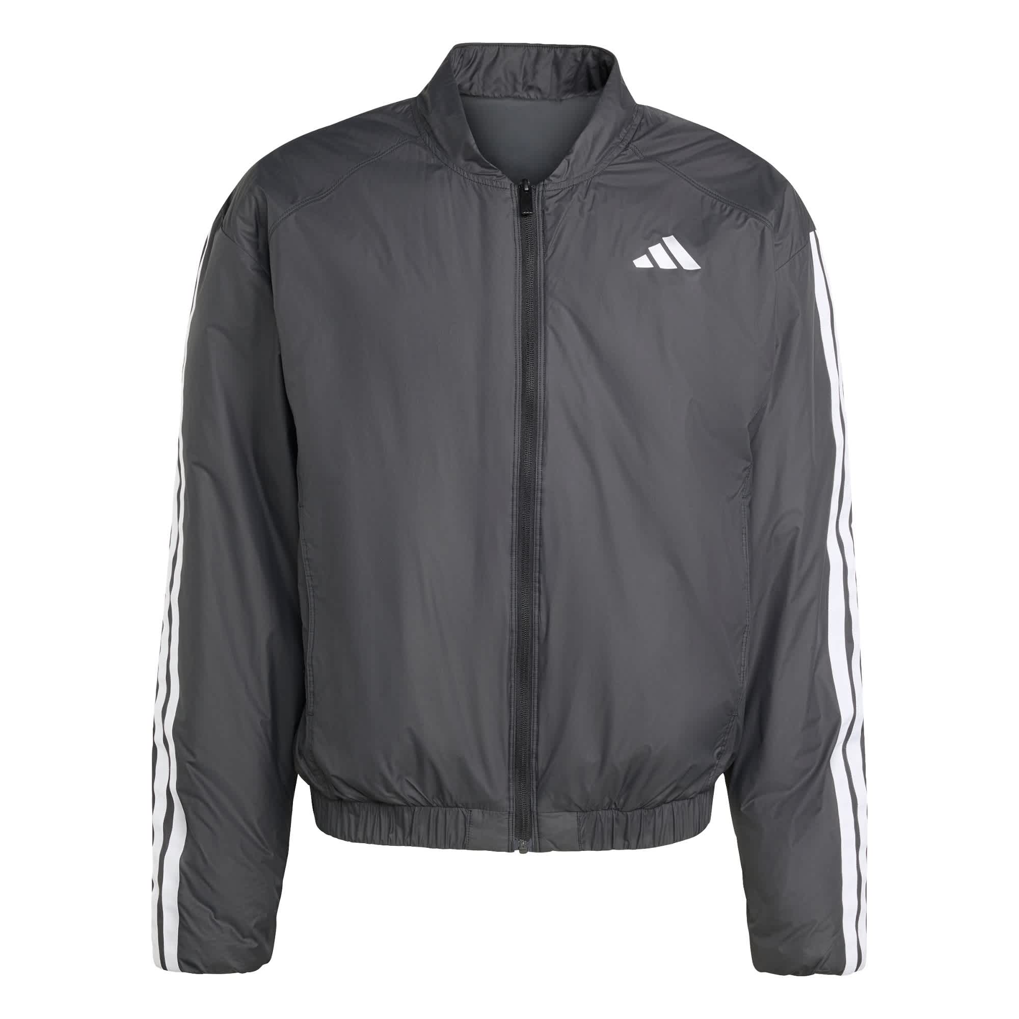Foto 2 pulgar | Chamarras Bómber Aislantes Essentials Con Climawarm Y Las 3 franjas Adidas Negro Hombre