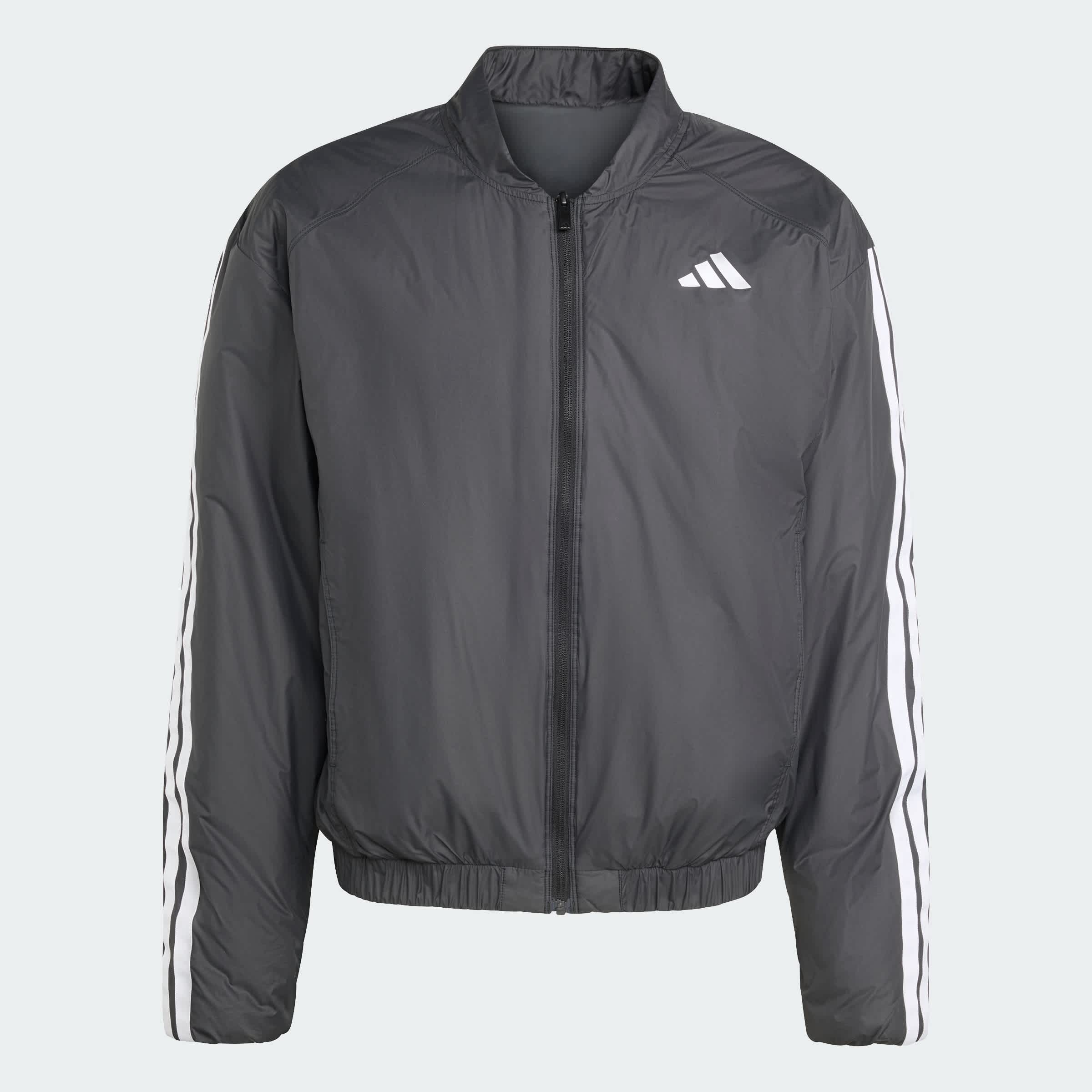 Foto 4 pulgar | Chamarras Bómber Aislantes Essentials Con Climawarm Y Las 3 franjas Adidas Negro Hombre
