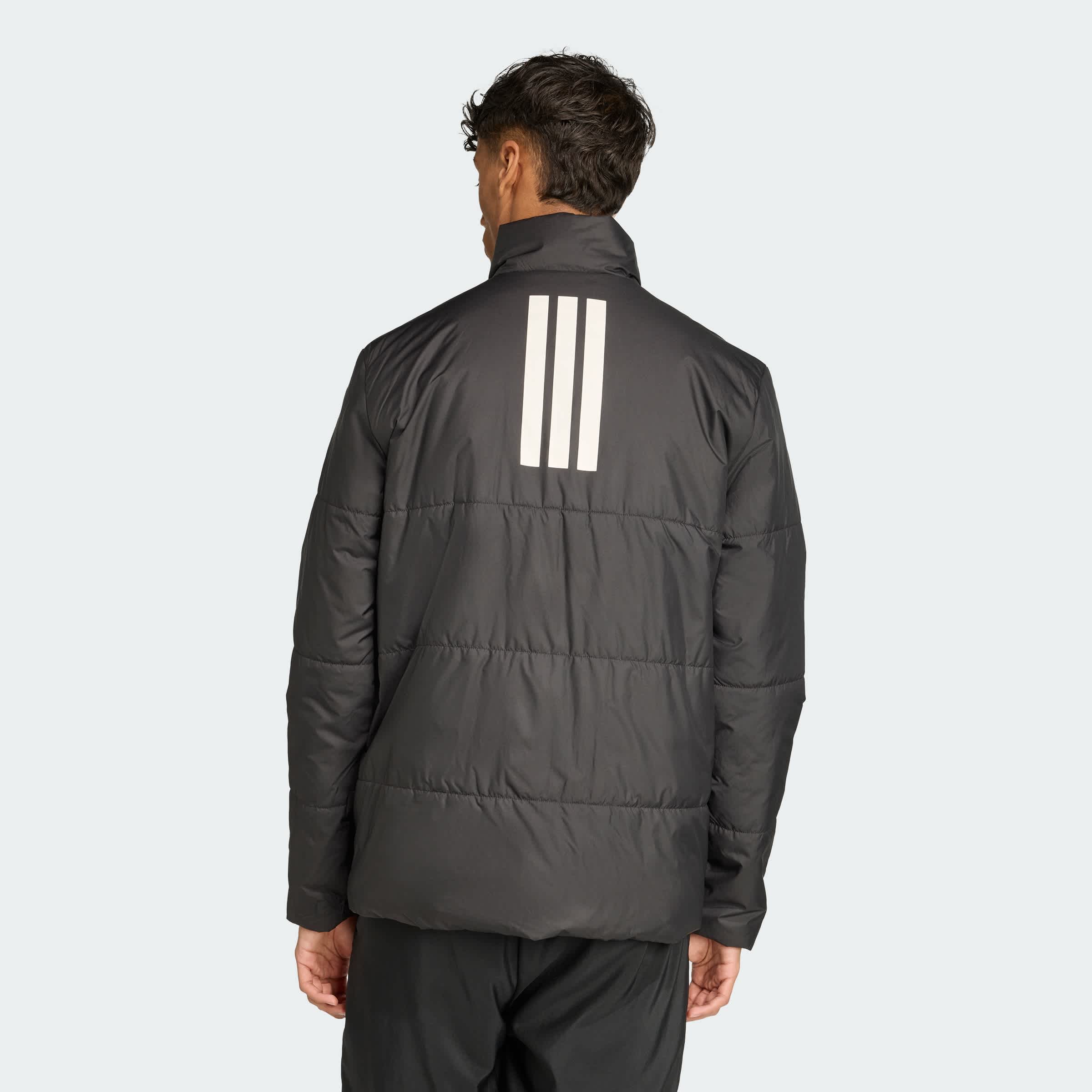 Foto 5 pulgar | Chamarra Aislante Bsc Climawarm Con Las 3 franjas Adidas Negro Hombre