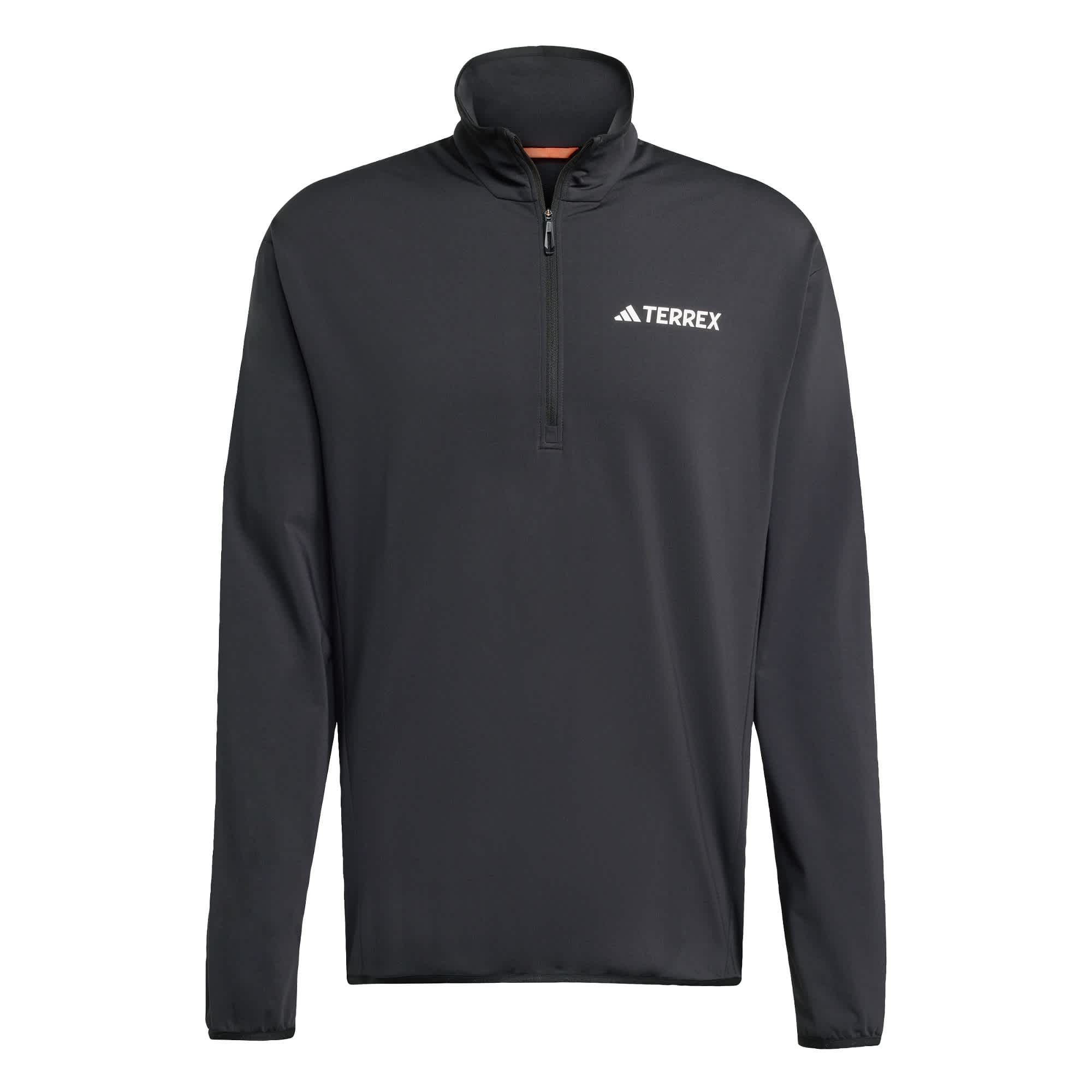Foto 2 pulgar | Chaqueta De Felpa Terrex Multi Climawarm Técnica Con Medio Cierre Adidas Negro Hombre