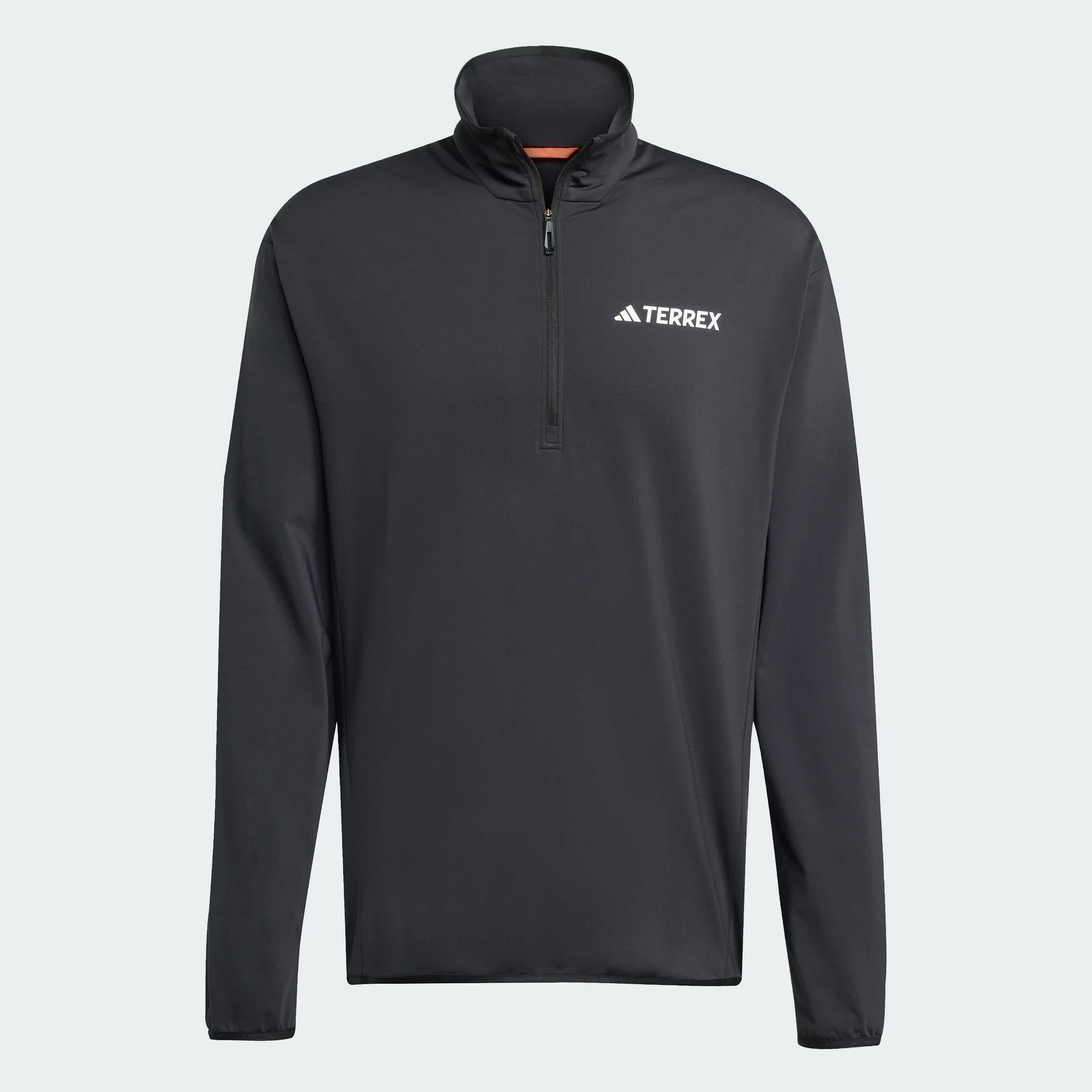 Foto 4 pulgar | Chaqueta De Felpa Terrex Multi Climawarm Técnica Con Medio Cierre Adidas Negro Hombre