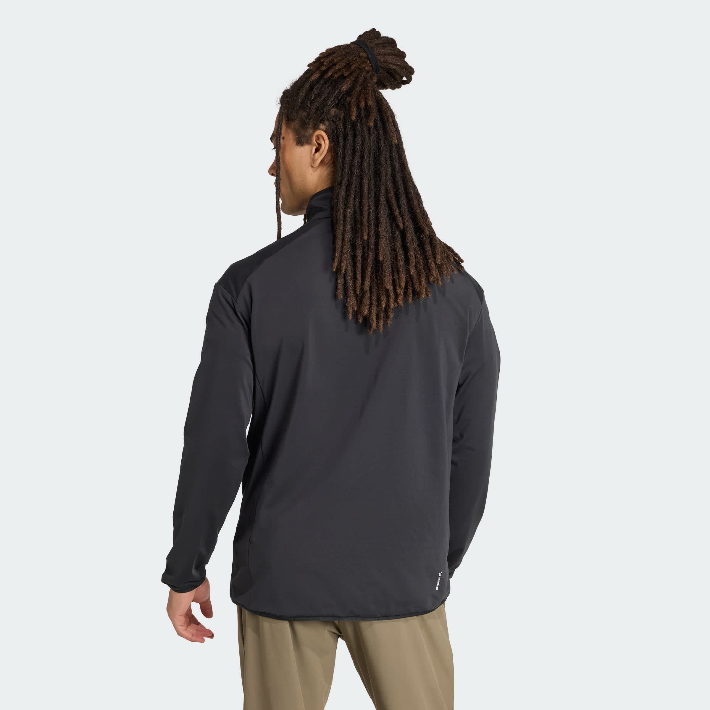 Foto 5 pulgar | Chaqueta De Felpa Terrex Multi Climawarm Técnica Con Medio Cierre Adidas Negro Hombre