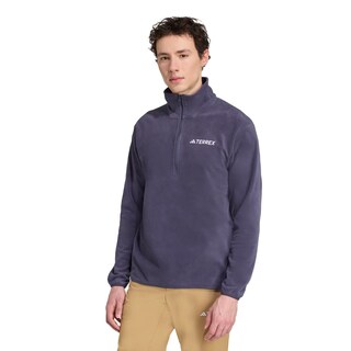 Foto 2 | Chamarra De Felpa Multi Essentials De 1/2 Cierre Adidas Azul Hombre