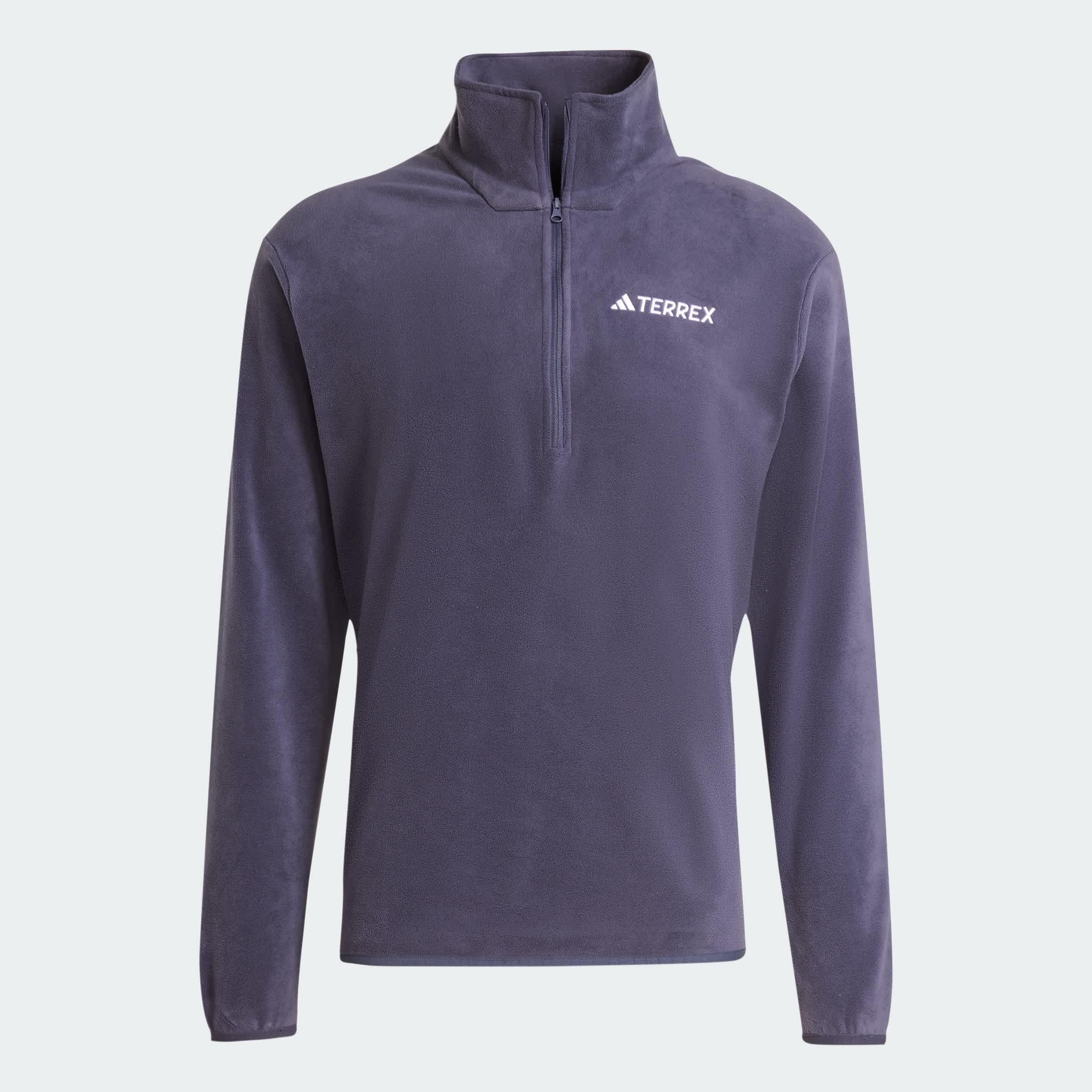 Foto 4 pulgar | Chamarra De Felpa Multi Essentials De 1/2 Cierre Adidas Azul Hombre