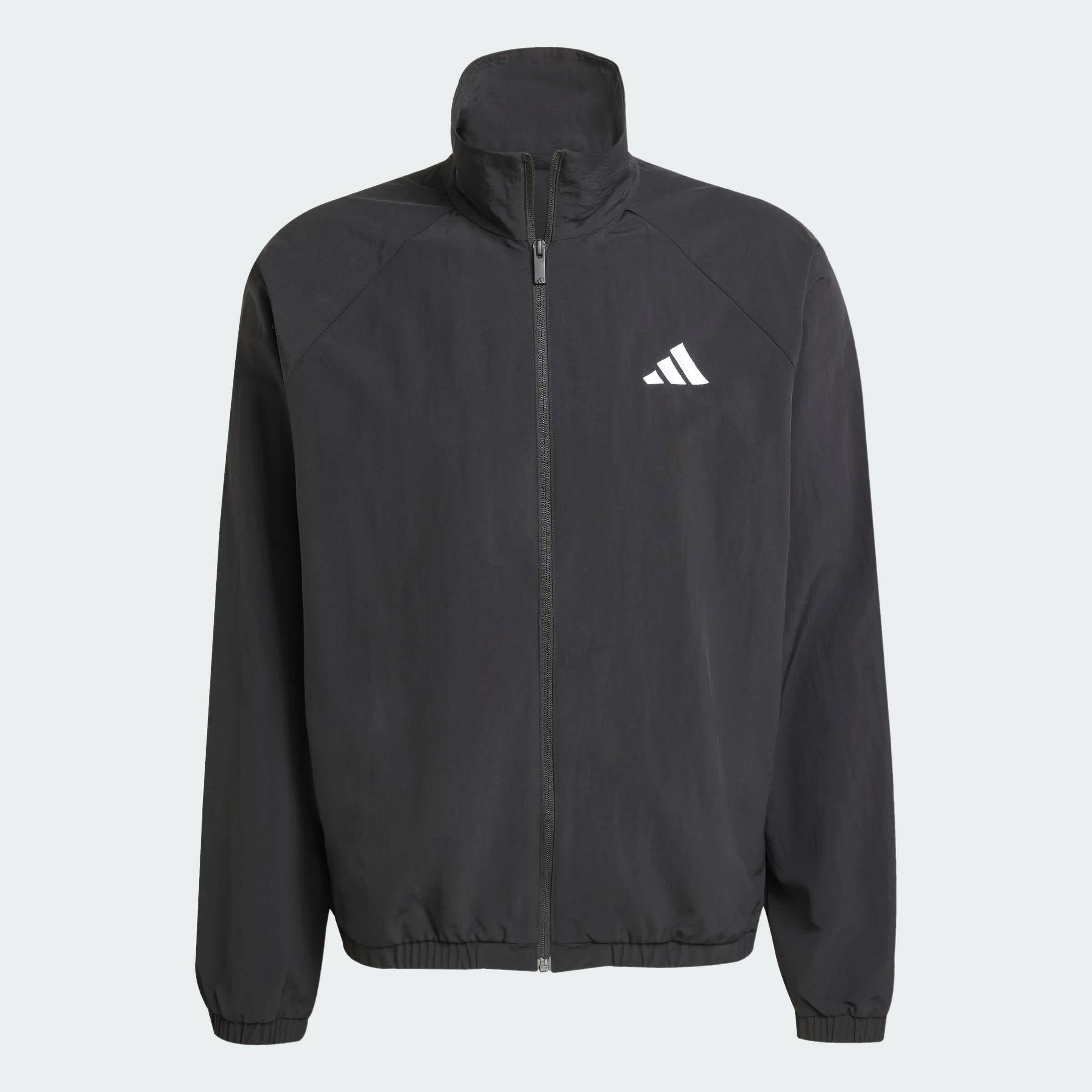 Foto 4 pulgar | Rompevientos Essential Con Logo Pequeño Adidas Negro Hombre
