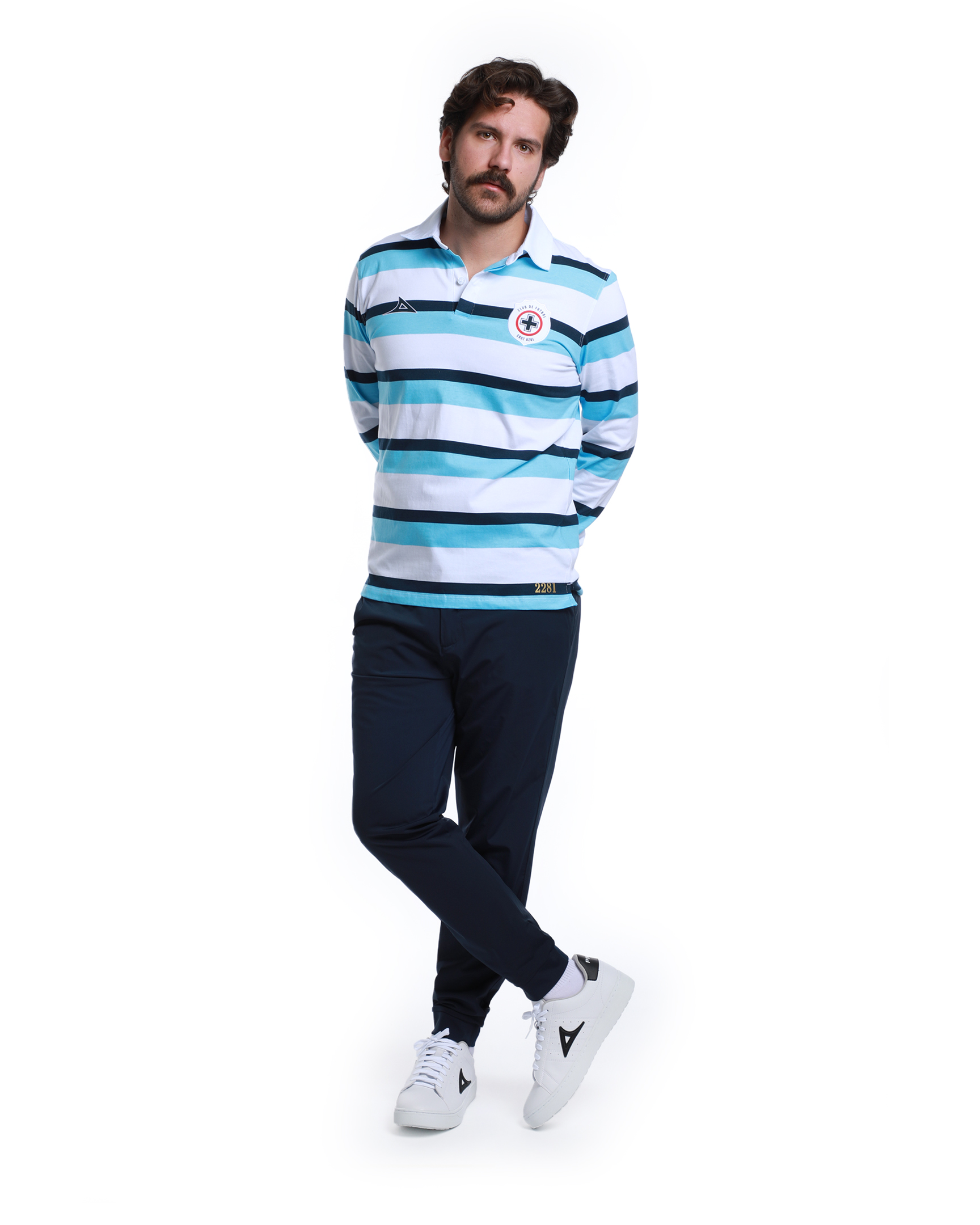 Foto 3 pulgar | Playera Polo Pirma Manga Larga Liga MX Cruz Azul para Hombre