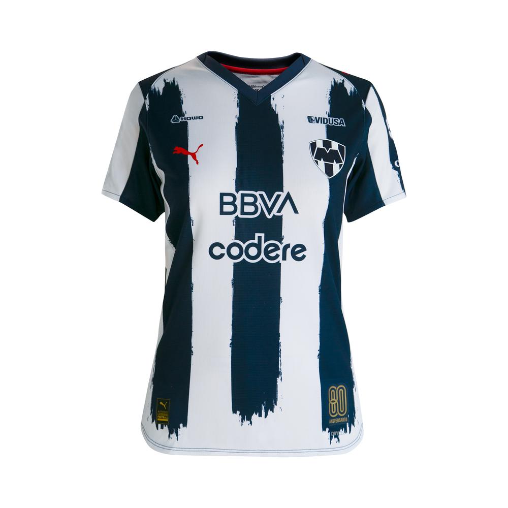 Jersey Puma Monterrey Aficionado Local 25-26 Para Mujer Azul Marino