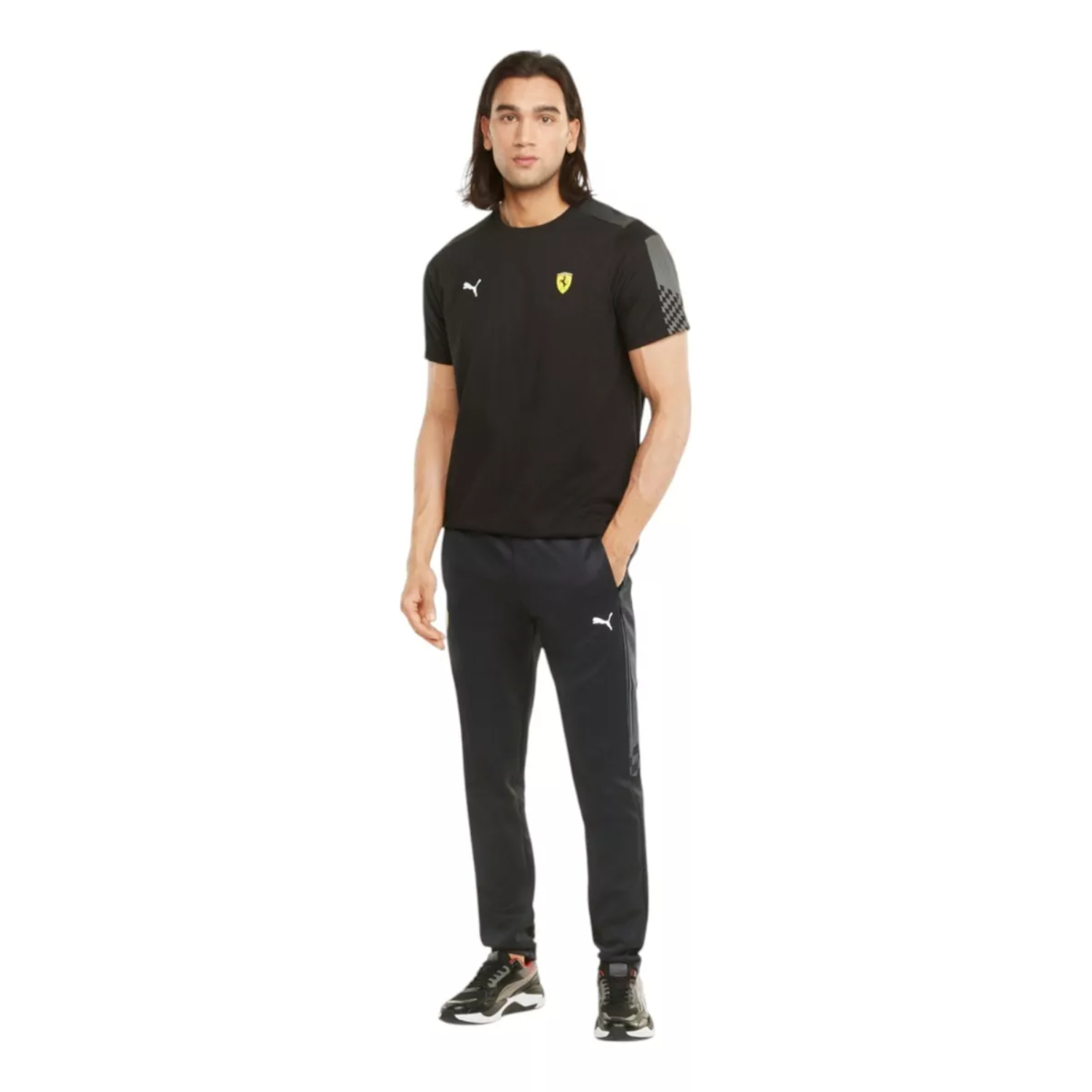 Foto 4 | Pantalón Puma Ferrari Race T7 Track Negro para Hombre