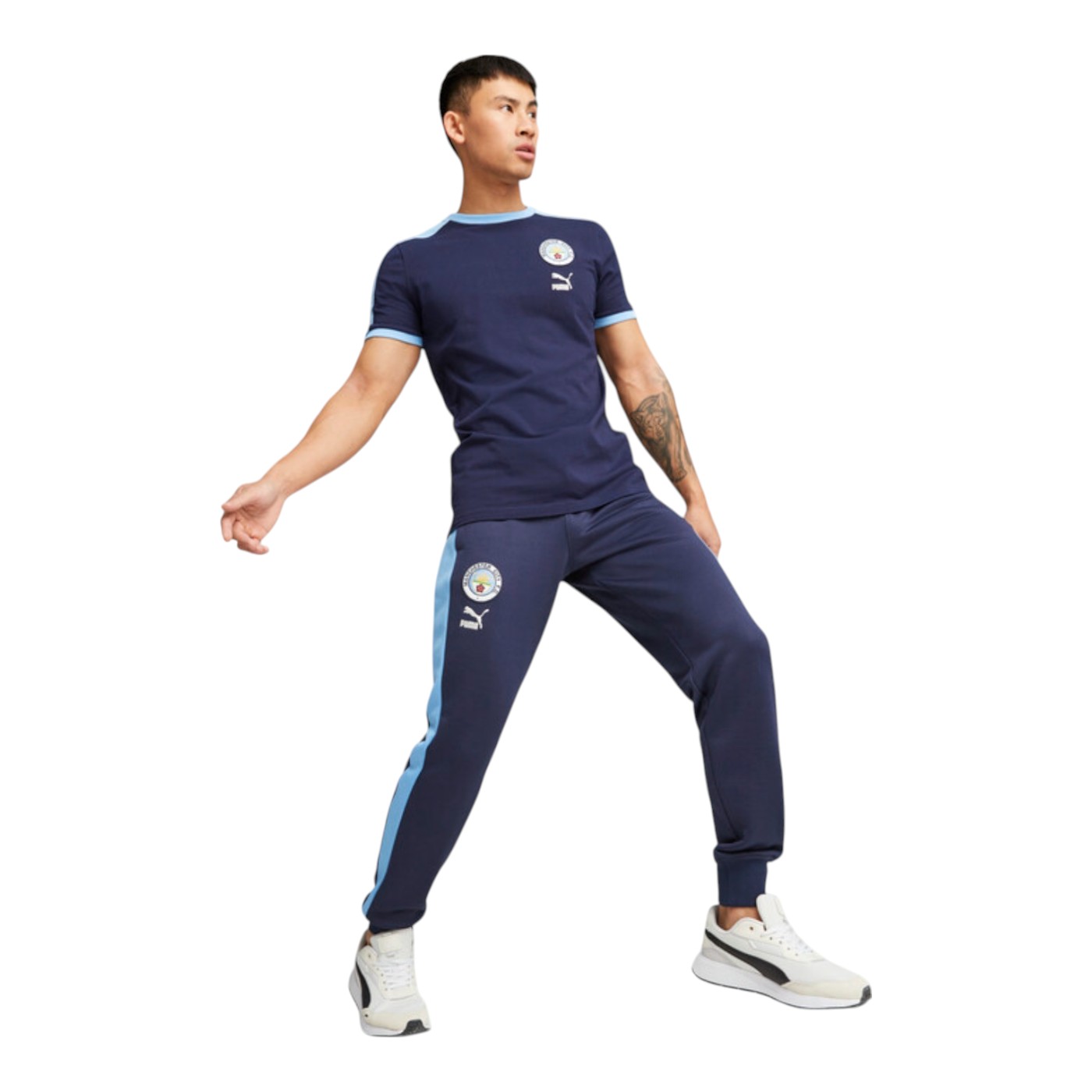 Foto 1 | Pants Puma Mcfc Ftblheritage Track Pants Para Hombre Color Azul Modelo 76949702