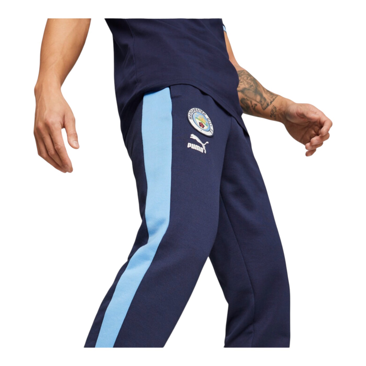 Foto 4 pulgar | Pants Puma Mcfc Ftblheritage Track Pants Para Hombre Color Azul Modelo 76949702
