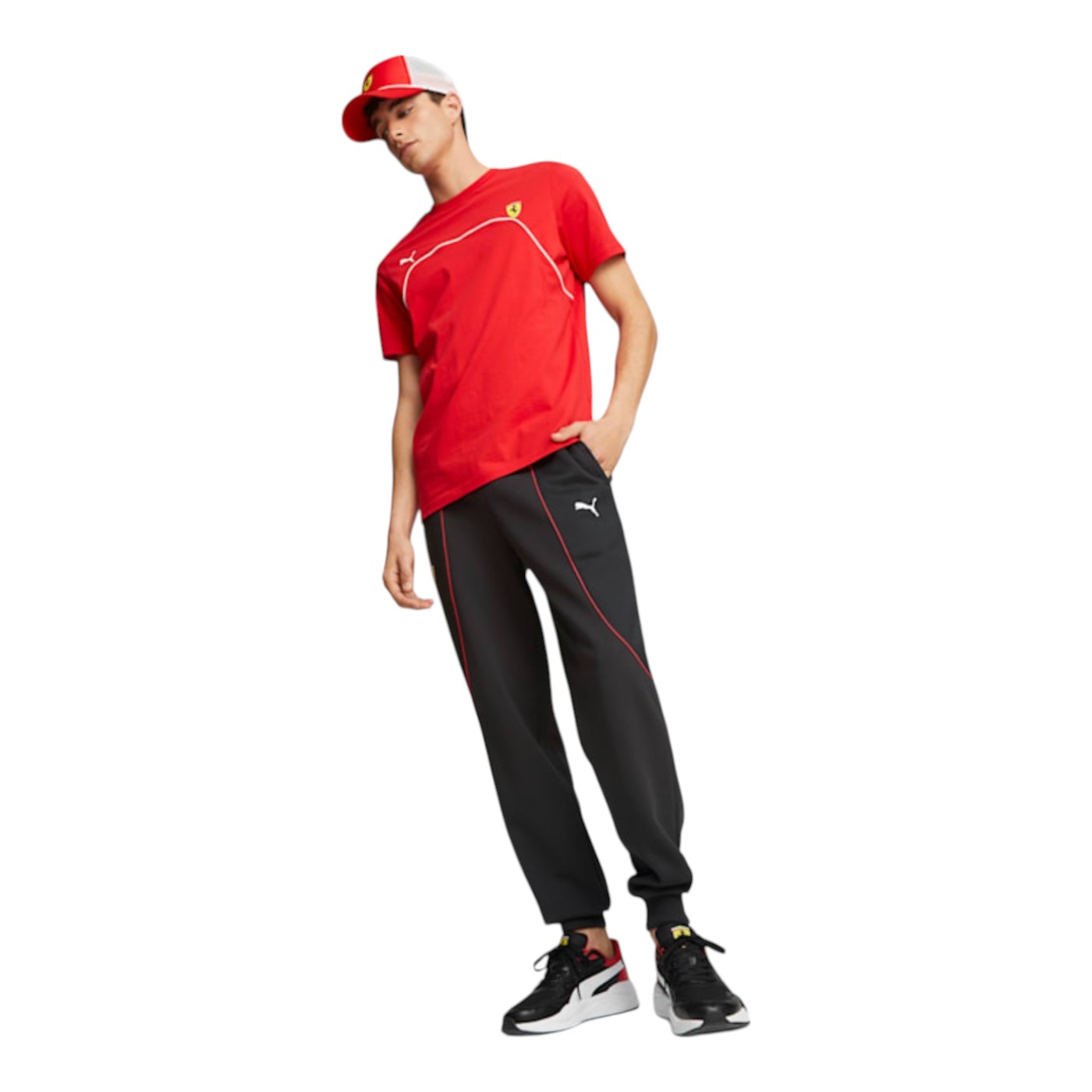 Foto 3 | Pants Deportivos Puma Ferrari Race Sweat Pants CC para Hombre