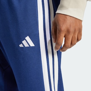 Foto 6 | Pants De Felpa Francesa De 3 Franjas Essential Adidas Azul Hombre