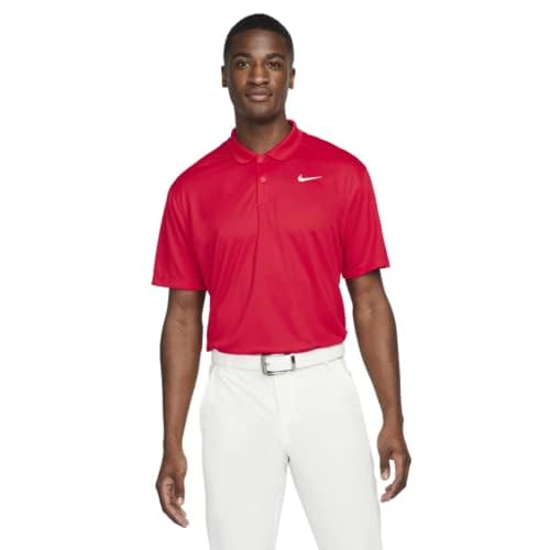 Playera Polo de Golf Nike Victory Dri-FIT Roja para Hombre - Venta Internacional