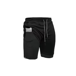 Foto 1 | Short Deportivo para Hombre Talla L/xl Eo Safe Imports Esi-14390-1 Negro