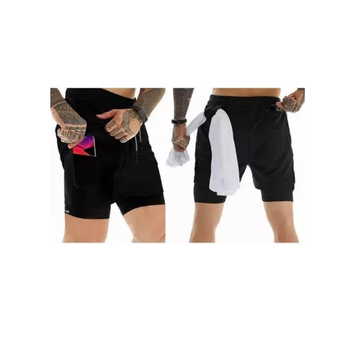 Foto 3 pulgar | Short Deportivo para Hombre Talla L/xl Eo Safe Imports Esi-14390-1 Negro